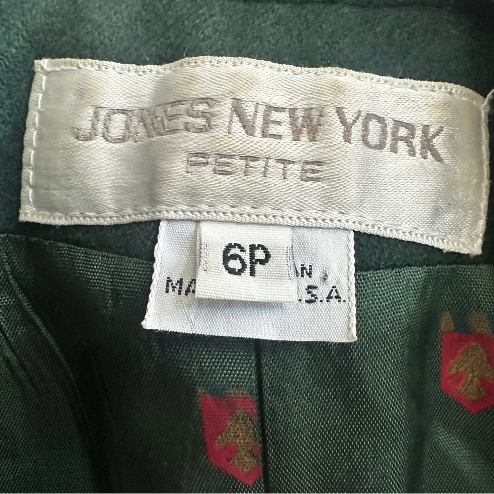 Jones New York Womens 100% Wool Blazer Size 6P Career Office Business - Picture 5 of 6